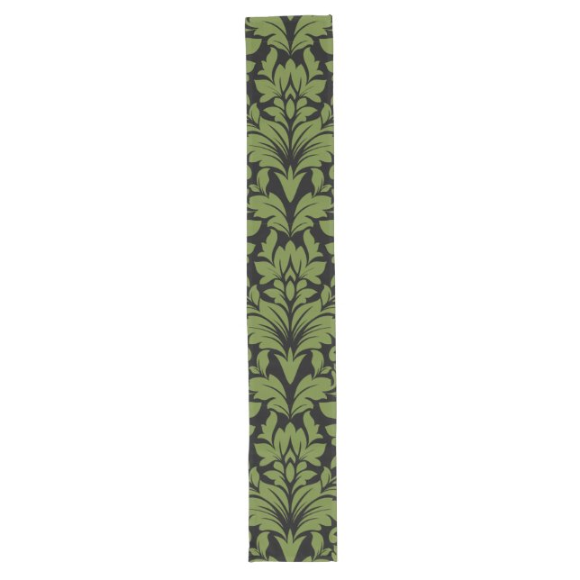 Chemin De Table Long Impression décorative en tissu Damas (Devant)