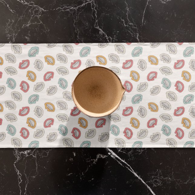 Chemin De Table Long Joyeuses lèvres souriantes (table runner)
