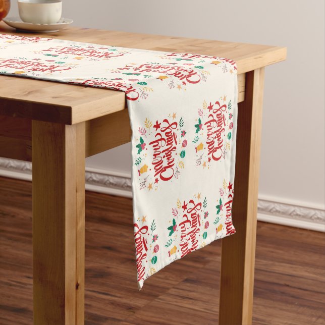 Chemin De Table Long Joyeux Noël (In Situ)