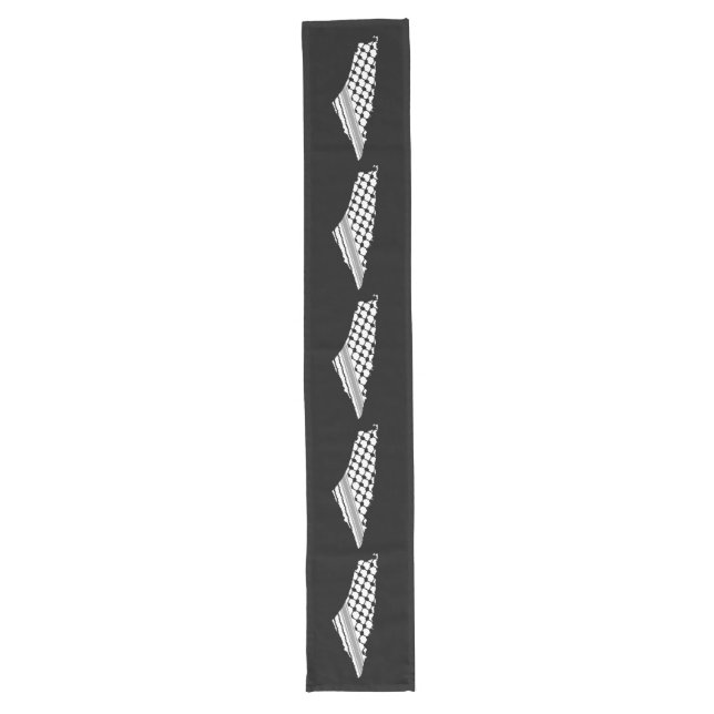 Chemin De Table Long Keffiyeh, carte de Palestine Kufiya (Devant)