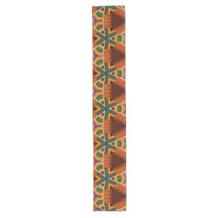Chemin De Table Long Kente Géométrie Kwanzaa Afrocentric
