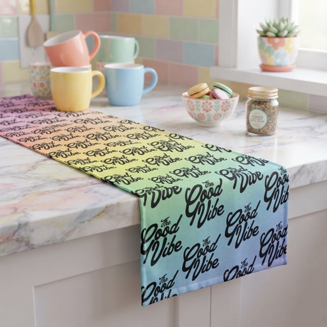 Chemin De Table Long La Bonne Vibration (Créateur téléchargé)