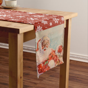 Chemin De Table Long La tournée du traîneau du Père Noël