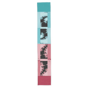 Chemin De Table Long Lagune du jardin fractal & rosier A