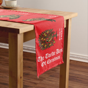 Chemin De Table Long Les douze jours de Noël