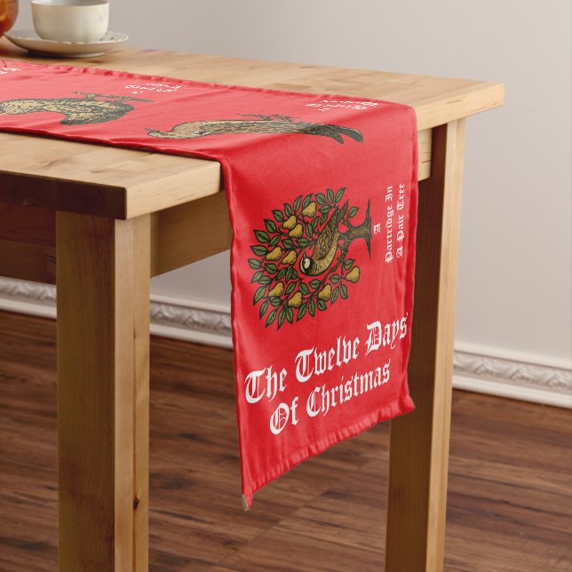 Chemin De Table Long Les douze jours de Noël (In Situ)