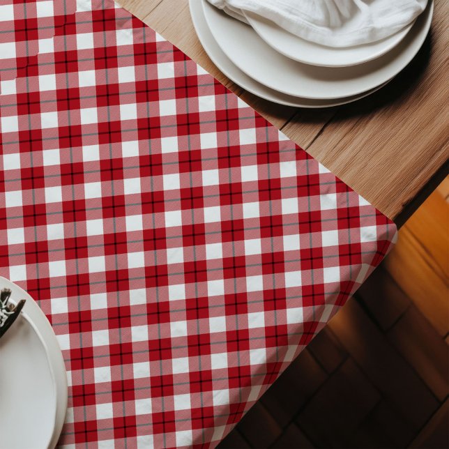 Chemin De Table Long Lumberjack Plaid Runner Rouge Noir Rustique Charme ( Lumberjack Plaid Runner Red Black Rustic Charm)