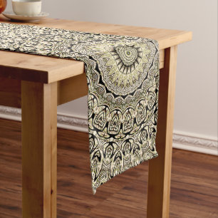 Chemin De Table Long Mandala Tons Terreux Motifs Géométriques Intrinsèq