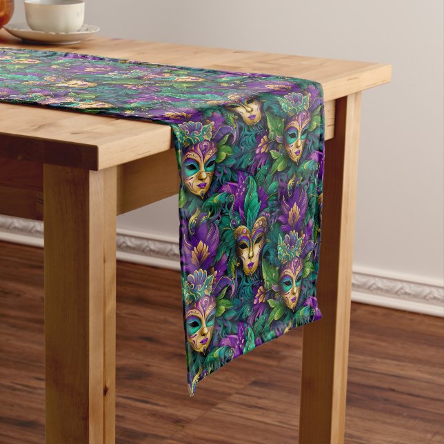 Chemin De Table Long Mardi Gras Print (In Situ)