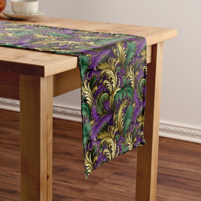 Chemin De Table Long Mardi Gras Print (In Situ)