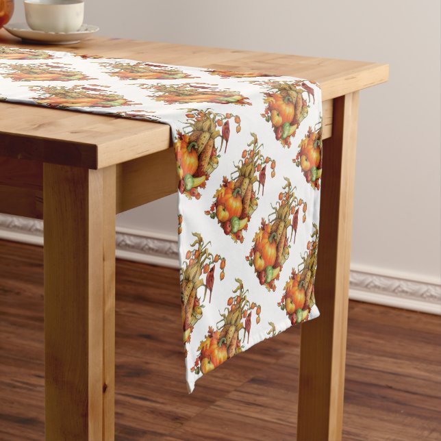 Chemin De Table Long Moisson d'automne Thanksgiving Table Runer (In Situ)