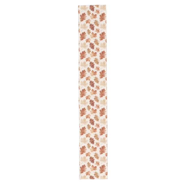 Chemin De Table Long Motif de feuille d'automne confortable (Devant)