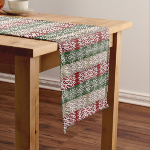 Chemin De Table Long Motif des bandes tribales d'Afrique ethnique