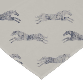 Chemin De Table Long Motif équestre classique