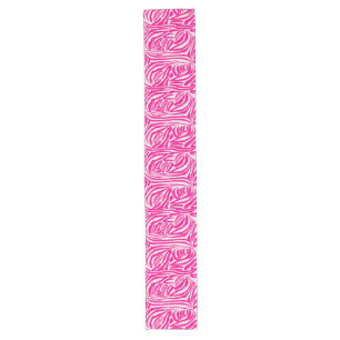 Chemin De Table Long Motif imprimé zèbre rose