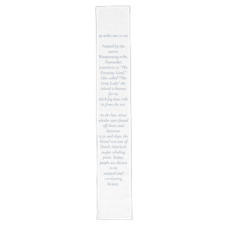 Chemin De Table Long Nantucket 30 Miles Out to Sea Table Runner
