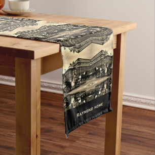 Chemin De Table Long Opéra d'État de Vienne Fiaker Autriche vintage