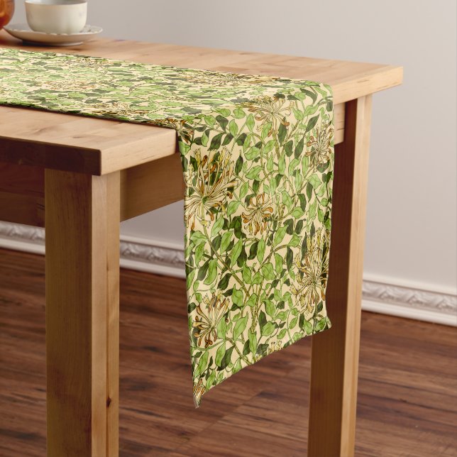 Chemin De Table Long Papier peint floral Chèvrefeuille de William Morri (In Situ)