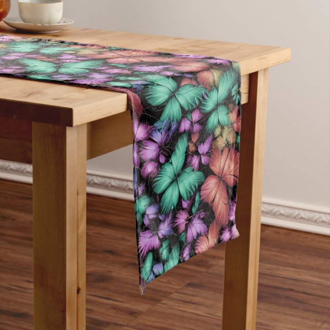 Chemin De Table Long Papillons colorés Imprimer (In Situ)