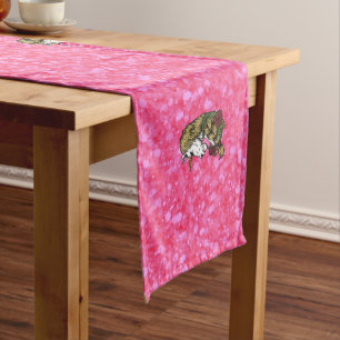 Chemin De Table Long Parties scintillant Pastel Pink Warrior Unicorn th