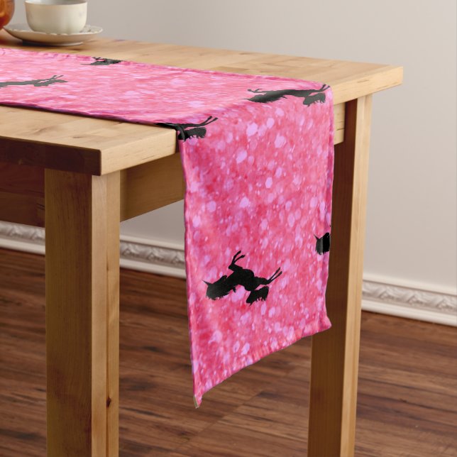 Chemin De Table Long Parties scintillant Pink Pastel Unicorn Thème (In Situ)