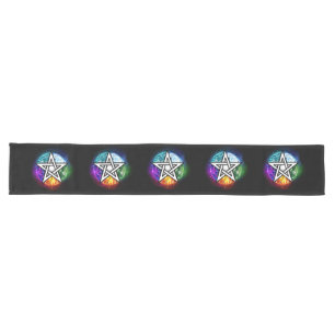 Chemin De Table Long pentagramme wiccan