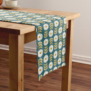 Chemin De Table Long Petunias blancs