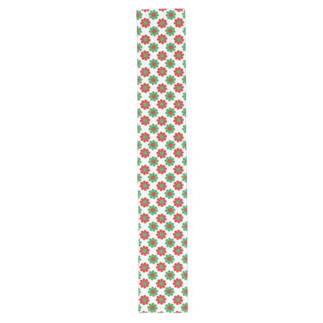 Chemin De Table Long Puissance des fleurs Xmas personnalisable (Devant)