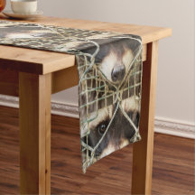 racoon sur bandeau de table