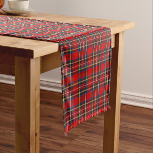 Chemin De Table Long Royal Stewart Modern Tartan Plaid