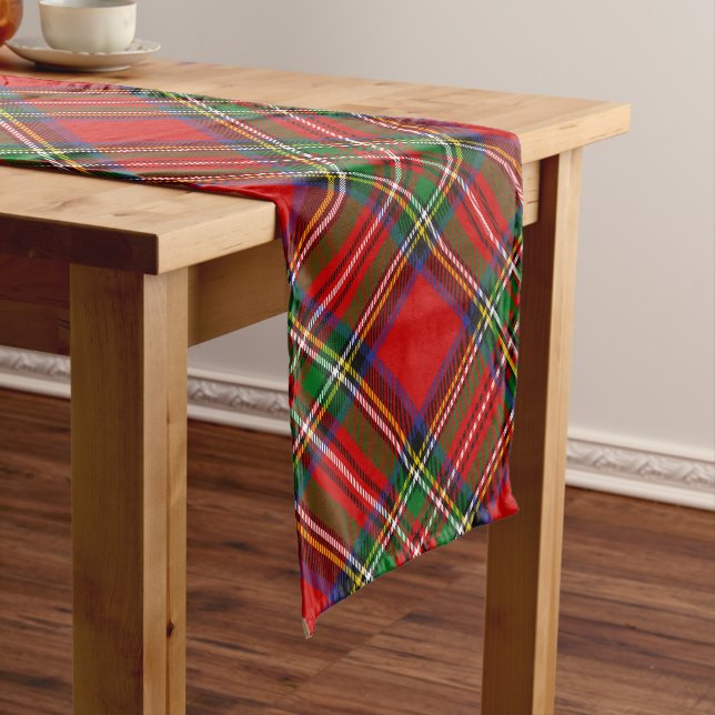 Chemin De Table Long Royal Stewart Tartan (In Situ)