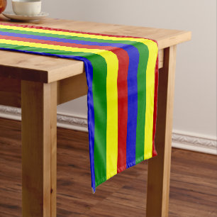 CHEMIN DE TABLE LONG RUNNER DE TABLE DE COTON-STRIPES GRAS-COUTRES PRIN