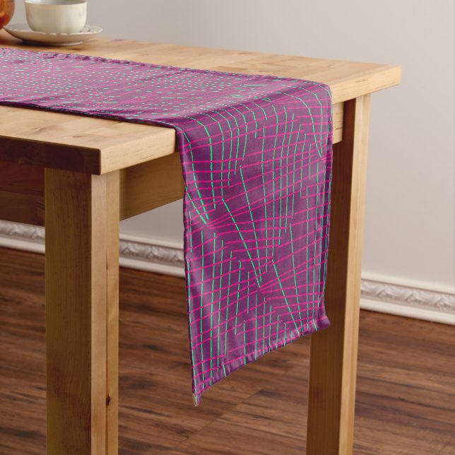 Chemin De Table Long Runner de table, violet, Lignes géométriques, Art  (In Situ)