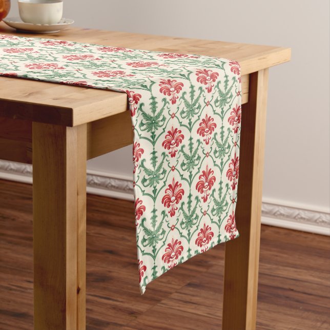 Chemin De Table Long Rustic Holiday Joy : French Red Provincial Délices (In Situ)