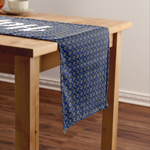 Chemin De Table Long Star Of David Motif Table Runner
