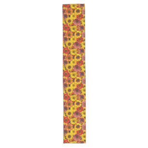 Chemin De Table Long Sunflowers Motif sans couture