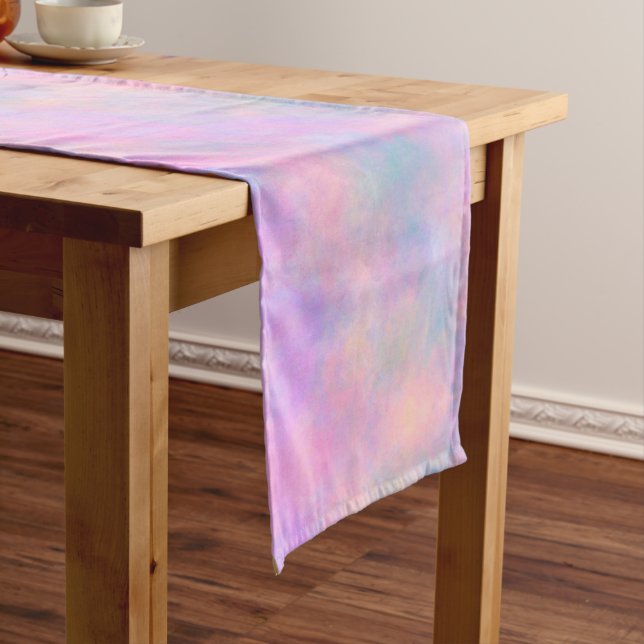 Chemin De Table Long Superbe combinaison de couleurs pastel  (In Situ)