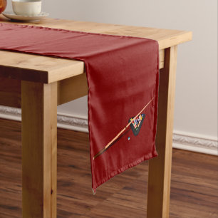 Chemin De Table Long Table de billard Maroon