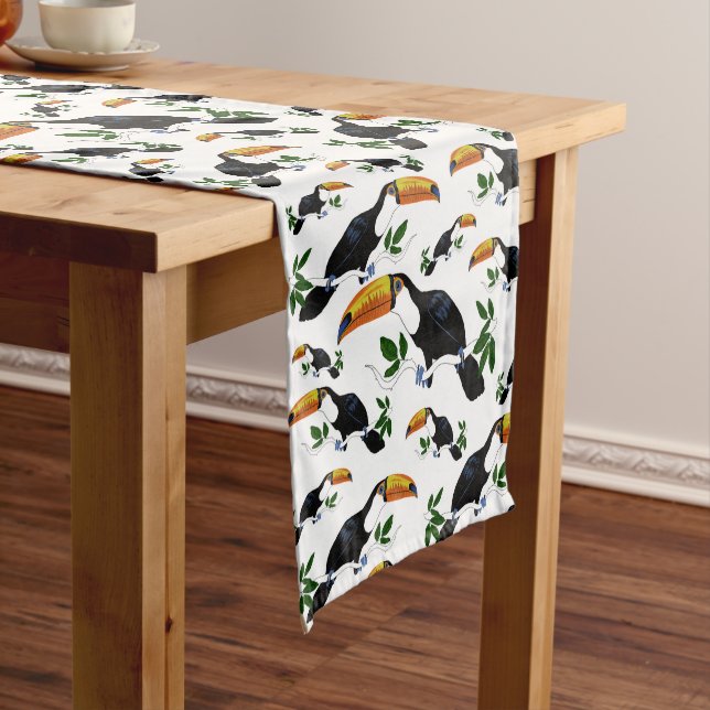 Chemin De Table Long Toucans Tropicaux - Jungle Ludique (In Situ)
