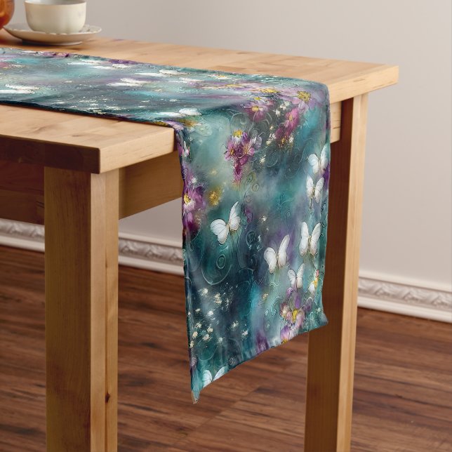 Chemin De Table Long Une série de papillons mystiques Design 11 (In Situ)