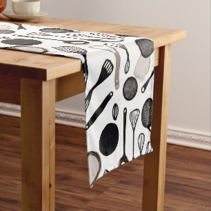 Chemin De Table Long Ustensiles de cuisine Thème Table Runner
