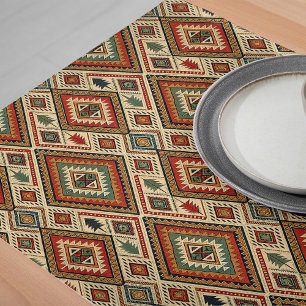 Chemin De Table Long Vibrant Boho Tribal Ethnique Unique Salle À Manger