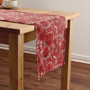 Chemin De Table Long Vintage Farmhouse Elégance : French Red Delties