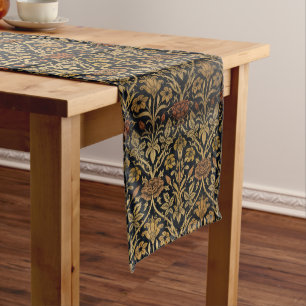 Chemin De Table Long Vintage William Morris Rose et Lily