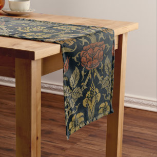 Chemin De Table Long Vintage William Morris Rose et Lily