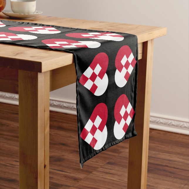 Chemin De Table Long Yule Heart (In Situ)