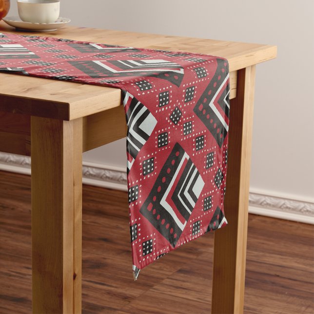 Chemin De Table Long Zimbabwean Traditional Jira reRetso African Print  (Zimbabwean Traditional Jira reRetso African Print Long Table Runner)