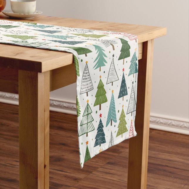 Chemin De Table Moyen Arbres rétro (In Situ)