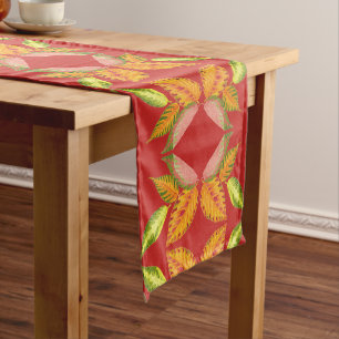 Chemin De Table Moyen Arty Automne sur un serveur de table