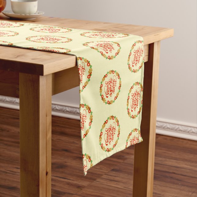 Chemin De Table Moyen Bon thanksgiving Red Gold Wreath (In Situ)